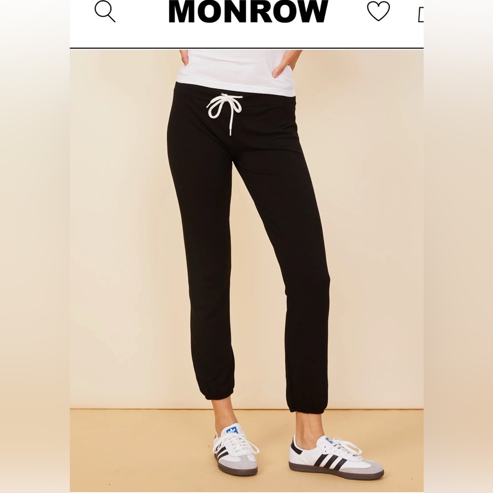 Monrow black jogger ‘super soft vintage sweatpants’